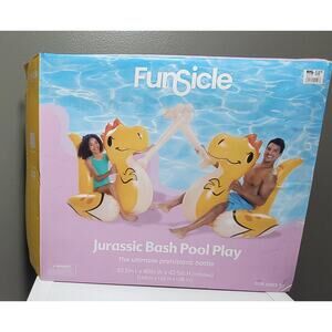 Funsicle Blow Up Ride On Pool Jurassic Bash Pool Swim Beach Play Up To 220 Lb.